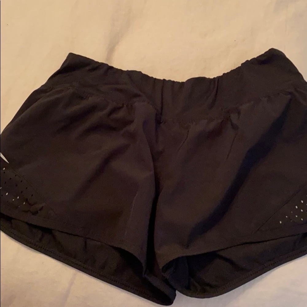 Black athletic shorts
